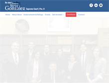 Tablet Screenshot of justicegonzalez.com